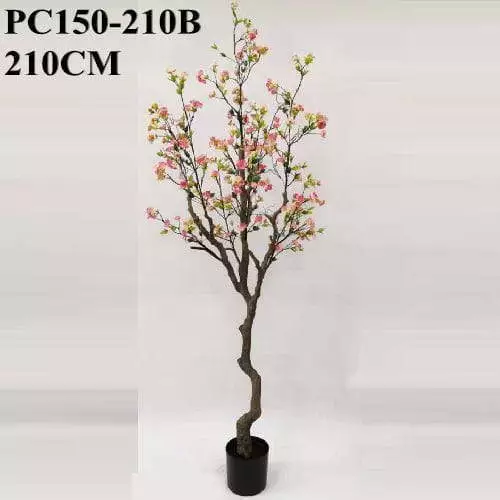 Faux Japanese Cherry Flower Tree, 210 CM