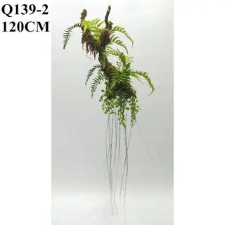 Artificial Hanging Fern Plants Highly Simulated Fern, 120 CM