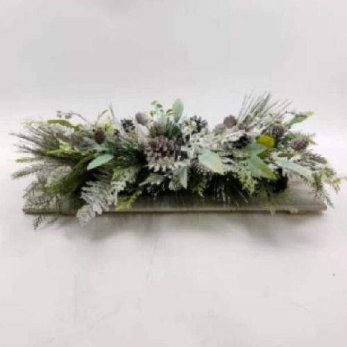 Winter Theme Pinecones Fern Tabletop Decoration