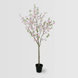 Artificial Cherry Blossom Tree (KD) –  210cm Faux Greenery for Commercial Projects