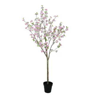 Artificial Cherry Blossom Tree (KD) –  210cm Faux Greenery for Commercial Projects