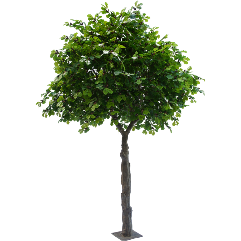 Wholesale Fire-Resistant Artificial Green Oak Tree – Faux Tree for Indoor and Outdoor Décor