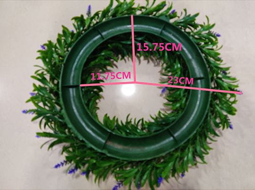 Artificial Plastic Flower Wreath, 46 CM, No Peculiar Smell