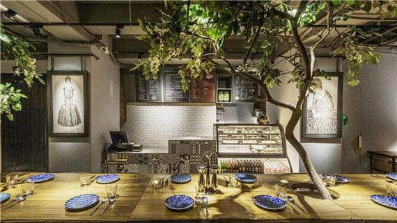 artificial plant for restaurant decoration