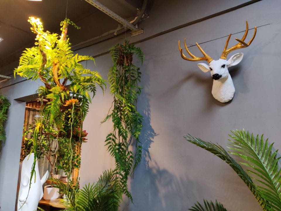 Artificial Hanging Fern Plant Wall Hanging Fern Decoration 100 CM