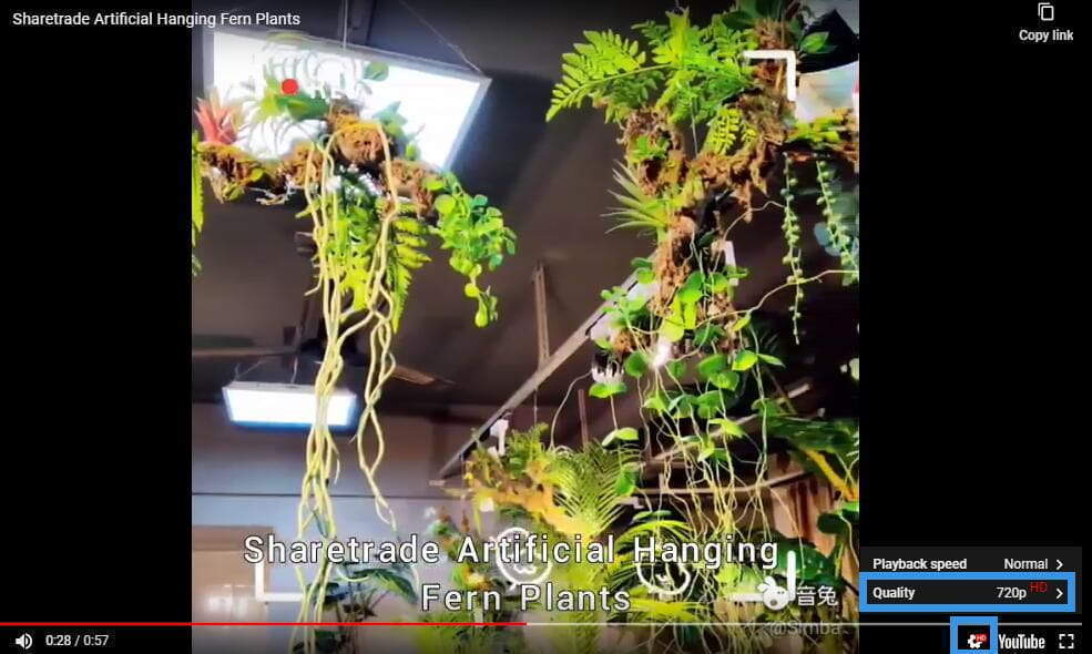Artificial Hanging Ferns Artificial Hanging Ferns