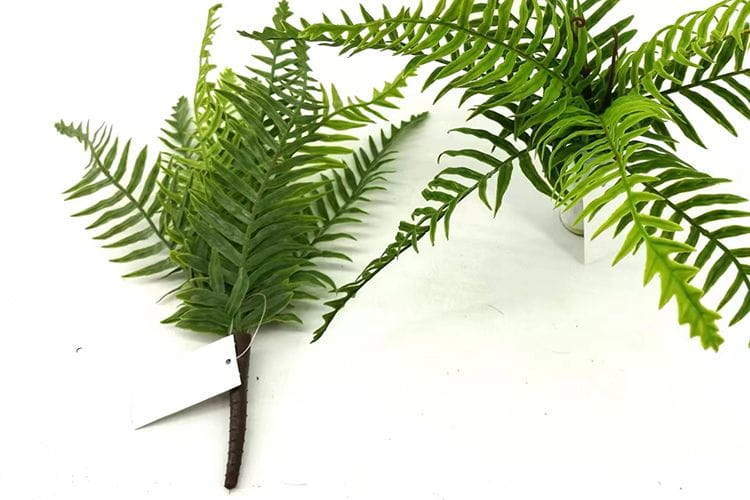 9 Leaves Artificial Dragon Boat Fern Leaf Bunches Manufacturer in China,32cm