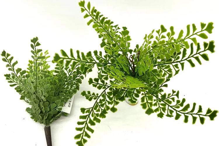 Single Branch 9 Leaves 32cm Artificial Ginkgo Fern Bunches