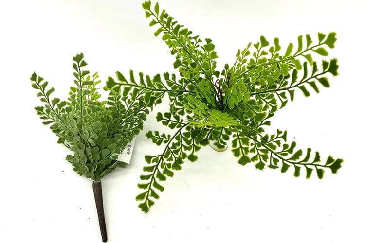 Single Branch 9 Leaves 32cm Artificial Ginkgo Fern Bunches