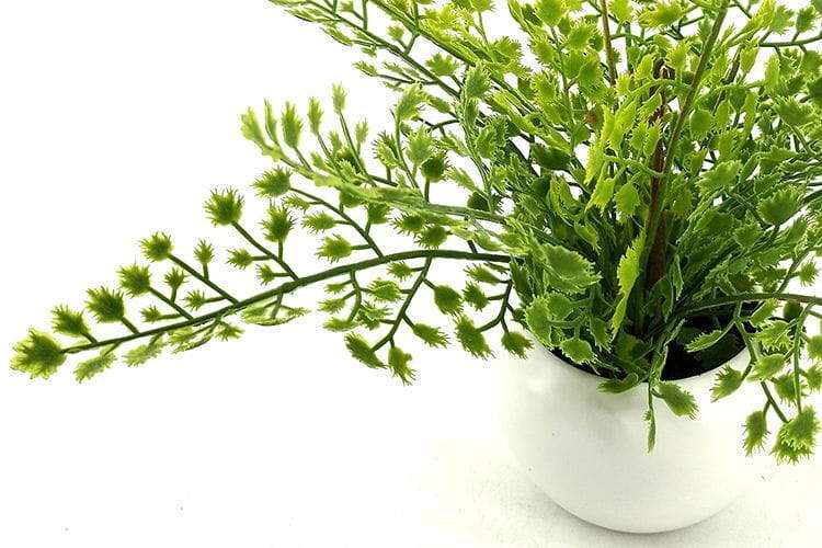 Single Branch 9 Leaves 28cm Artificial Adiantum Bonsai Ferns