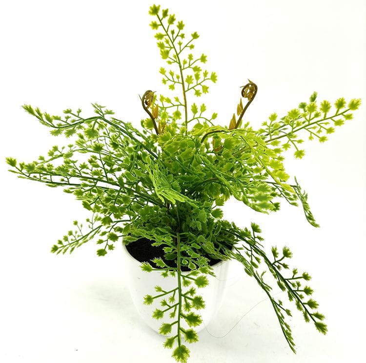 Single Branch 9 Leaves 28cm Artificial Adiantum Bonsai Ferns