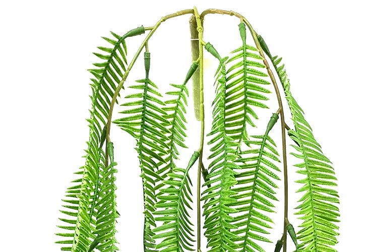 3 Branches 43 leaves 80cm Artificial Osmunda Hanging Rattan Ferns