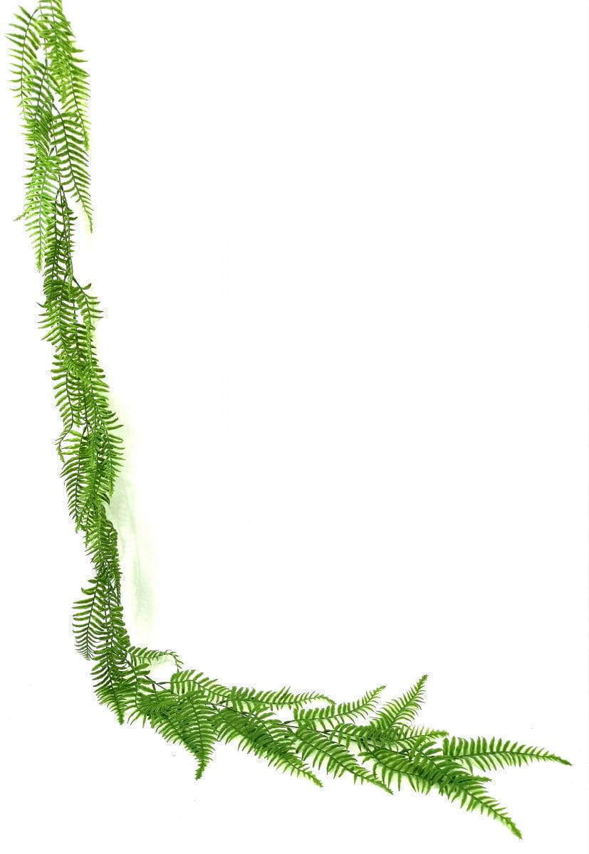3 Branches 43 leaves Artificial Dragon Boat Hanging Rattan Ferns 80cm