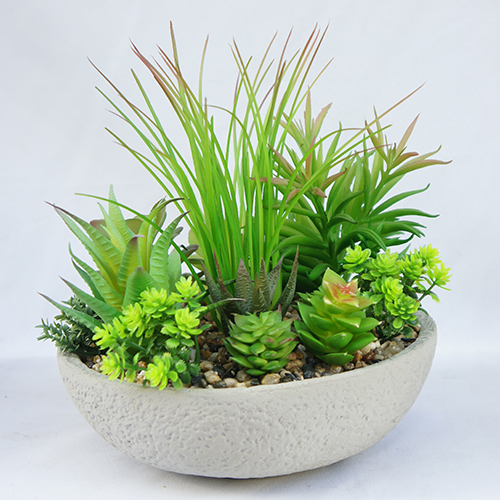Artificial Green Succulent Plant 25CM
