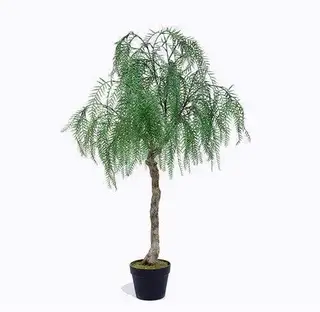 Artificial Willow Bonsai, Plastic Base, 120CM