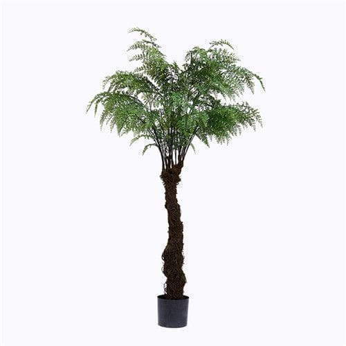Artificial Fern Tree, Made of Silk, Plastic, Plastic Base