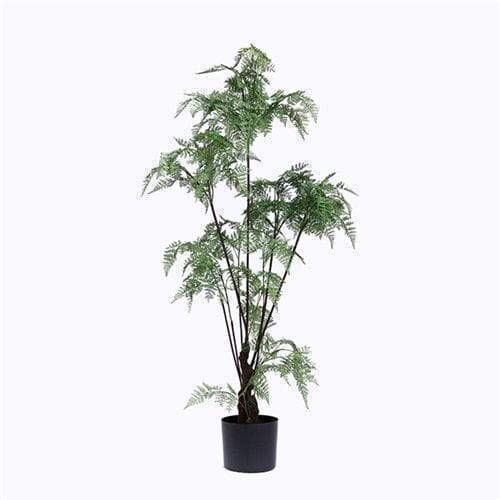 Faux Tropical Ferns Bonsai, Plastic Base, 120CM