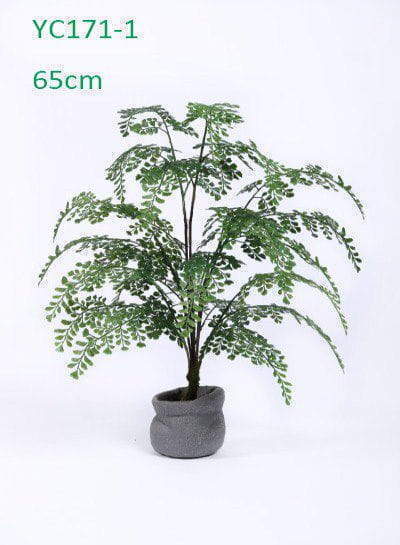 Realistic Artificial Fern Bonsais With Different Sizes