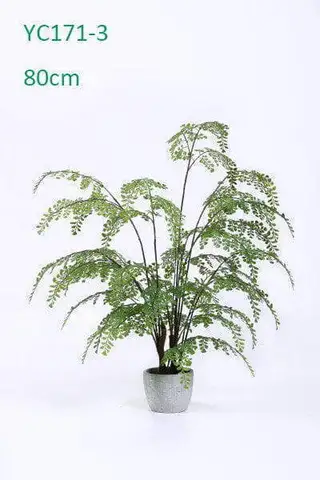Realistic Artificial Fern Bonsais With Different Sizes