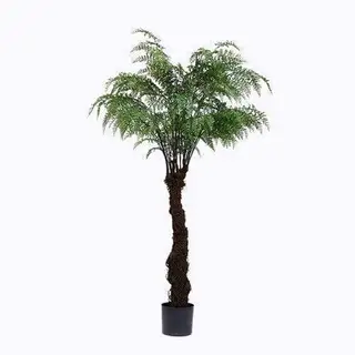 Artificial Fern Tree, Made of Silk, Plastic, Plastic Base