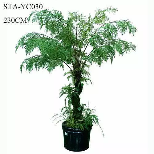 Natural Looking Artificial Fern Tree,7.6 Inch