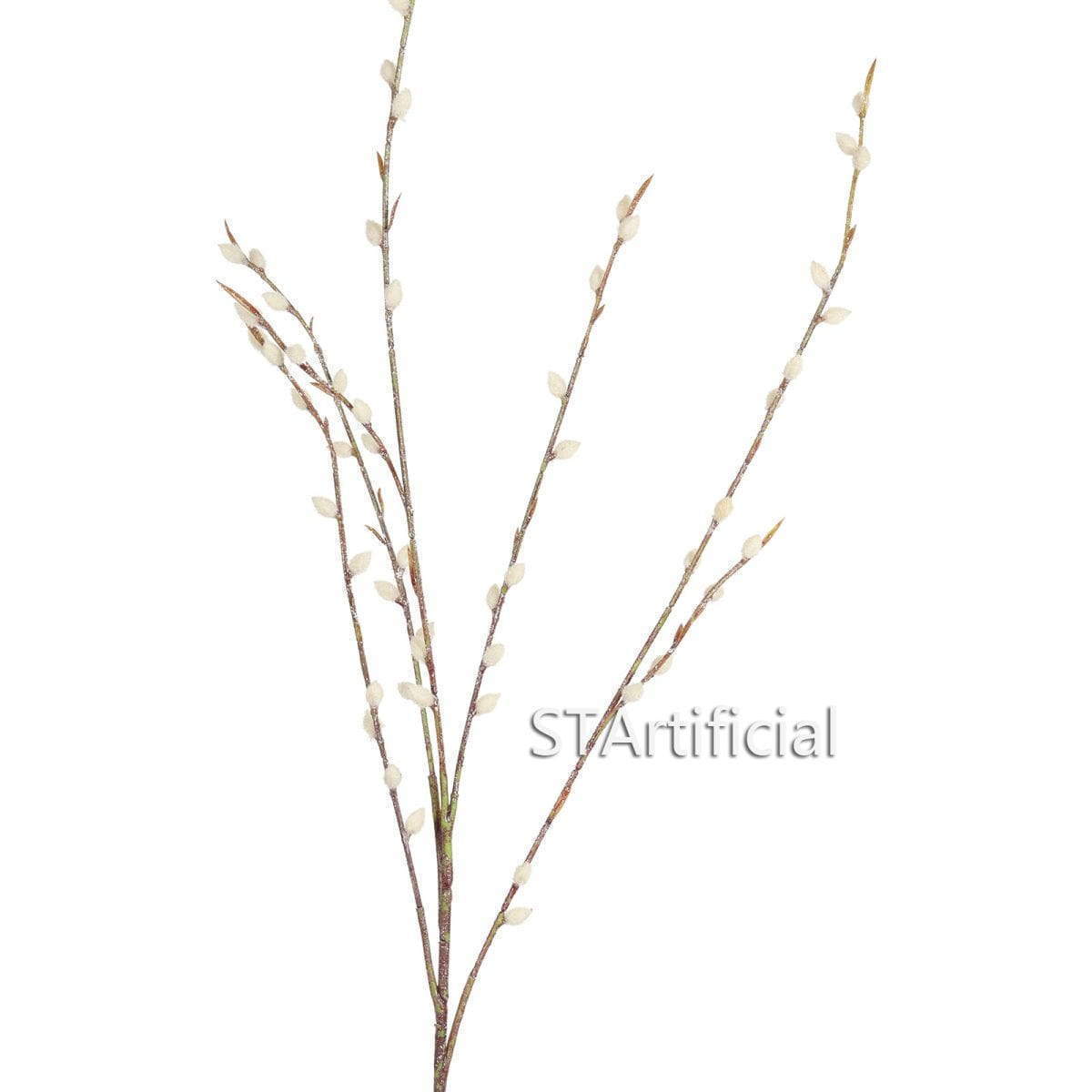 Faux Spring Willow Branch with Catkins, 39 Inch