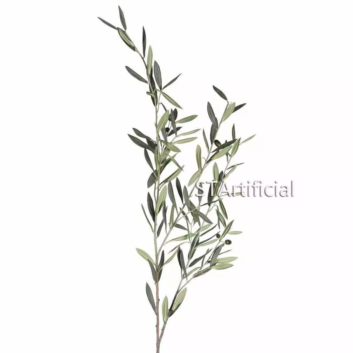 Artificial Olive Branches with Faux Greenery, 53 Inch