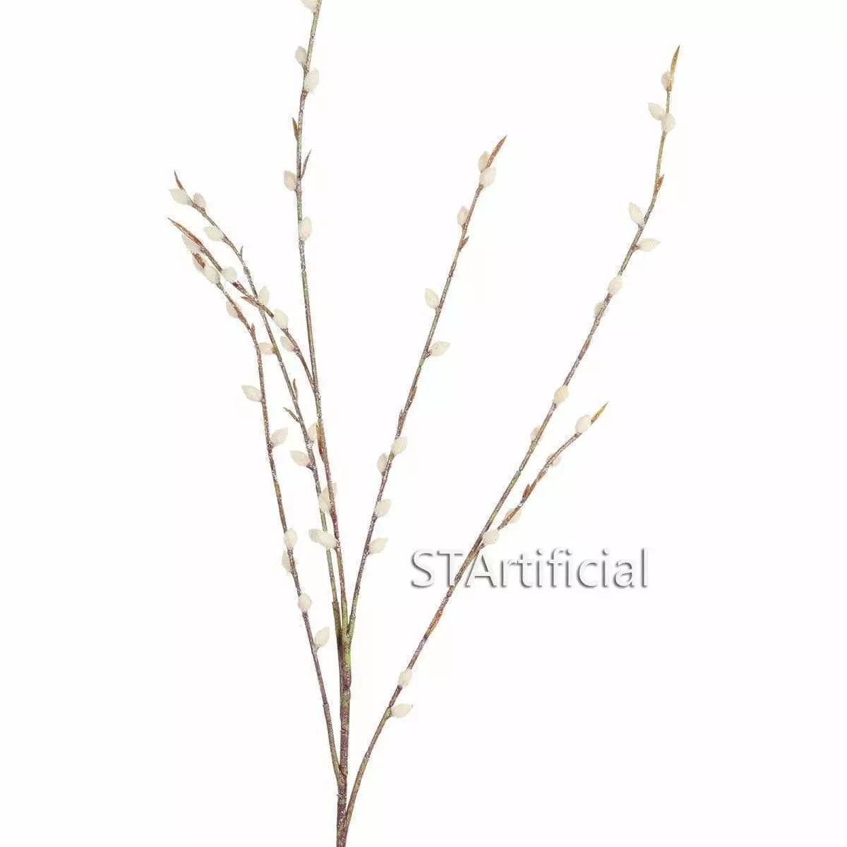 Faux Spring Willow Branch with Catkins, 39 Inch