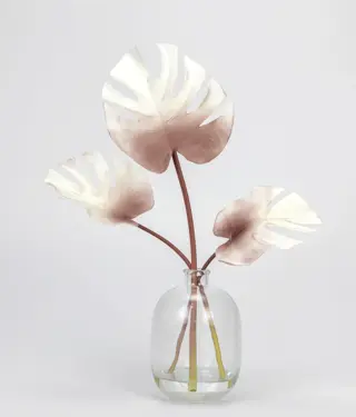 3pcs Monstera Leaves, PU, 29 CM