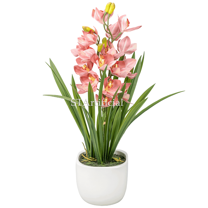 Artificial Cymbidium Orchid Plant, 69 CM