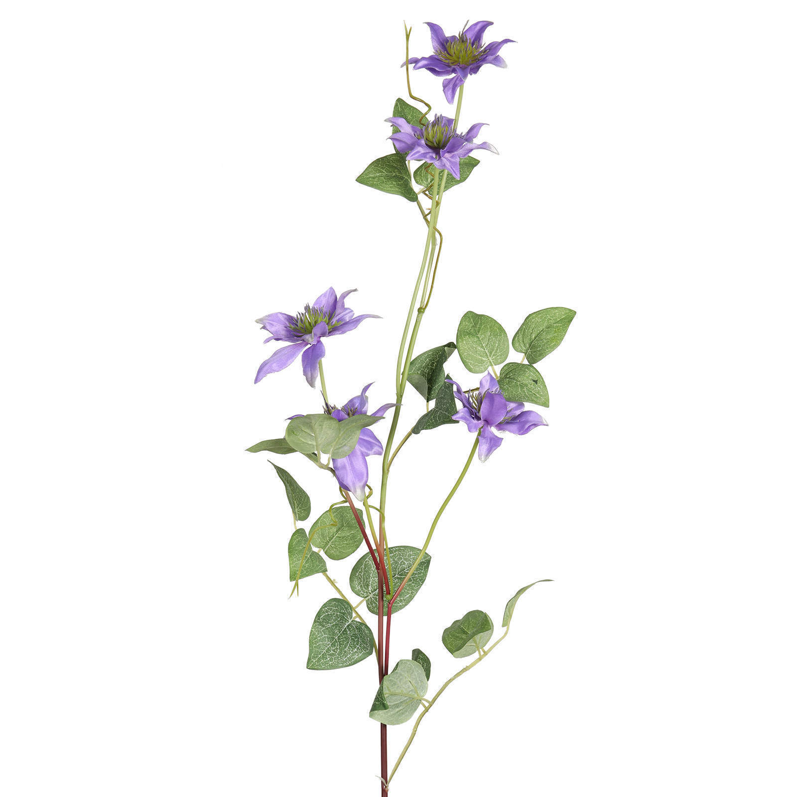 Artifical Silk Clematis Flower Stem, 31 Inch, 78 CM
