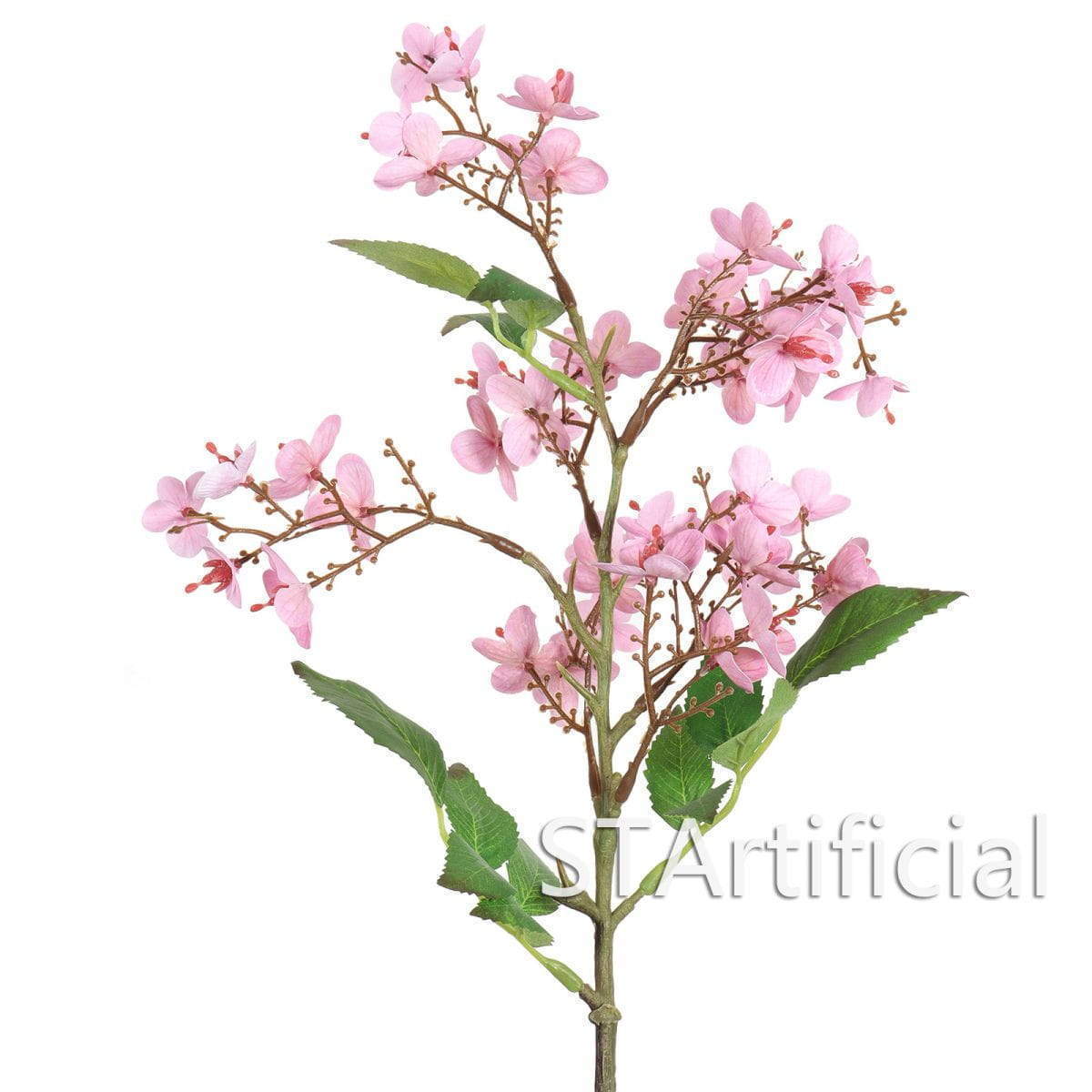 Artificial Long Stem Pink Flowers, 20.5 Inch