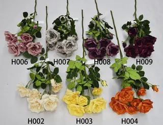 fake roses in different colors