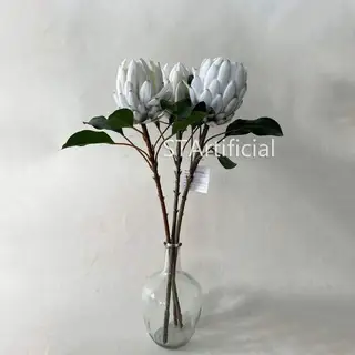 Artificial Protea Cynaroides King Protea Flower, 26.5 Inch