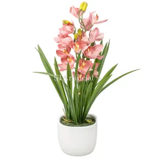Artificial Cymbidium Orchid Plant, 69 CM