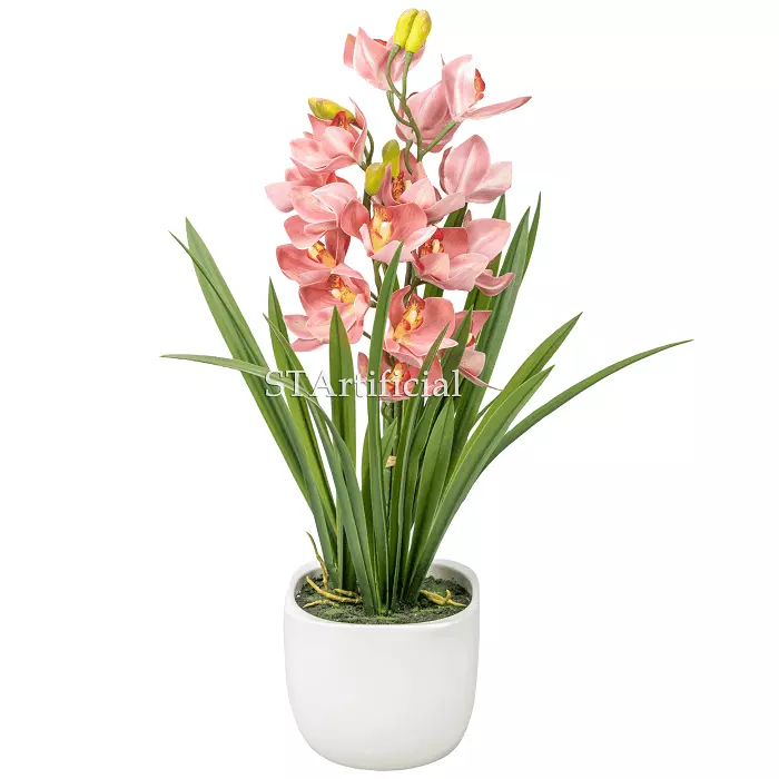 Artificial Cymbidium Orchid Plant, 69 CM