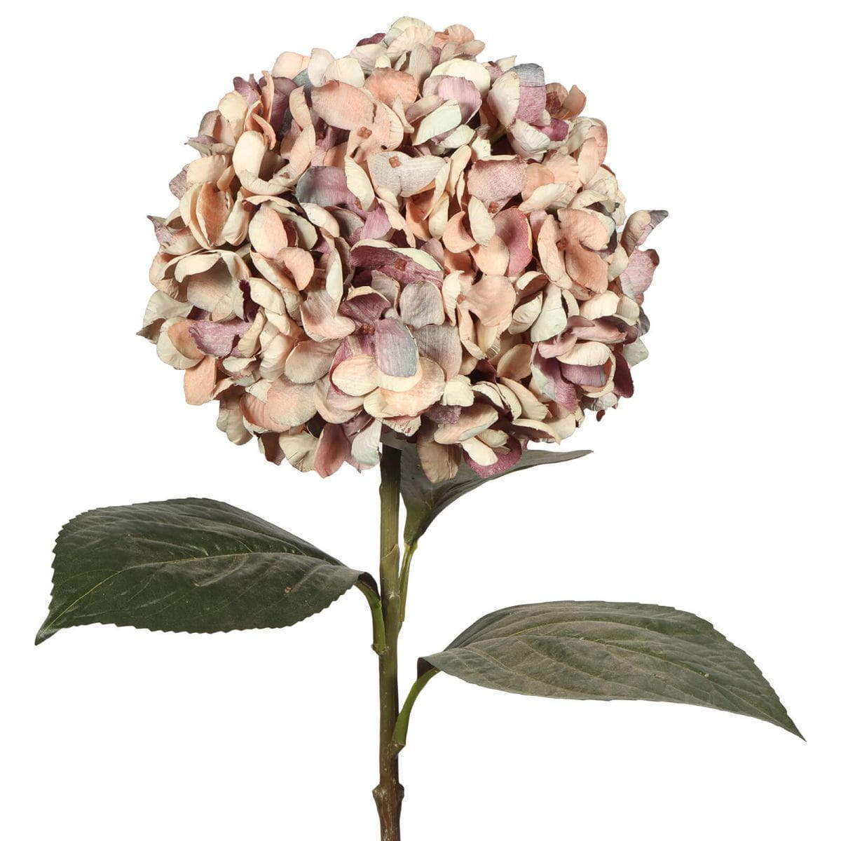 Artificial Silk Shell Hydrangeas, Autumn Color, 54 CM