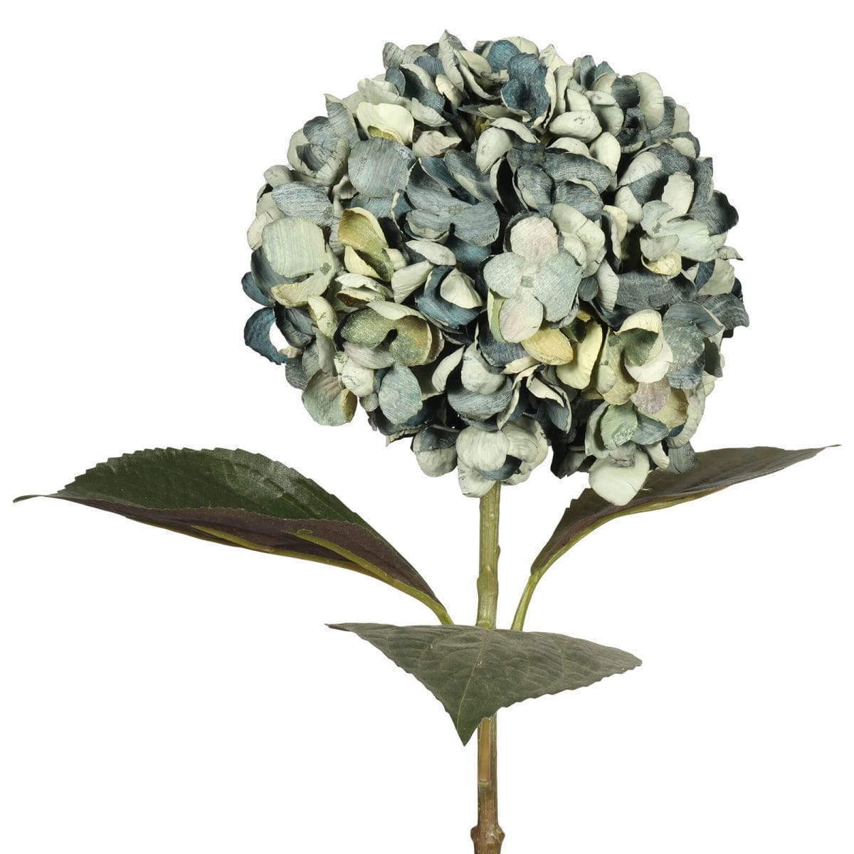 Artificial Silk Shell Hydrangeas, Autumn Color, 54 CM
