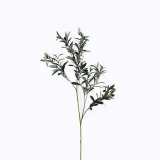 Faux Olive Branches With Fruit, 105CM