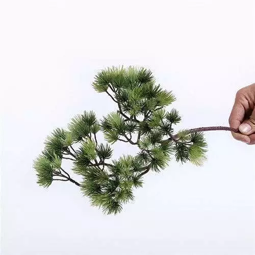 Faux Pine Branch, Plastic And Silk Material, 35CM