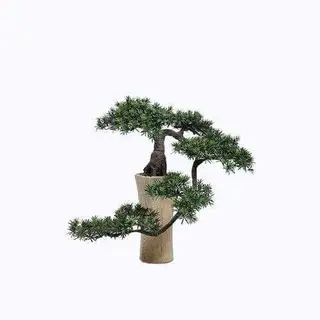 Artificial Podocarpus Plant, Without A Pot