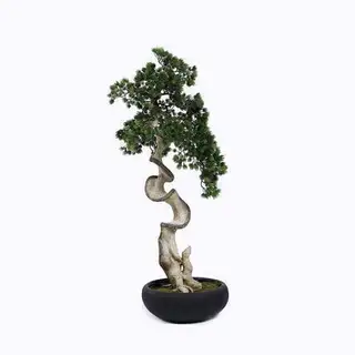 Fake Curved Pine Trees