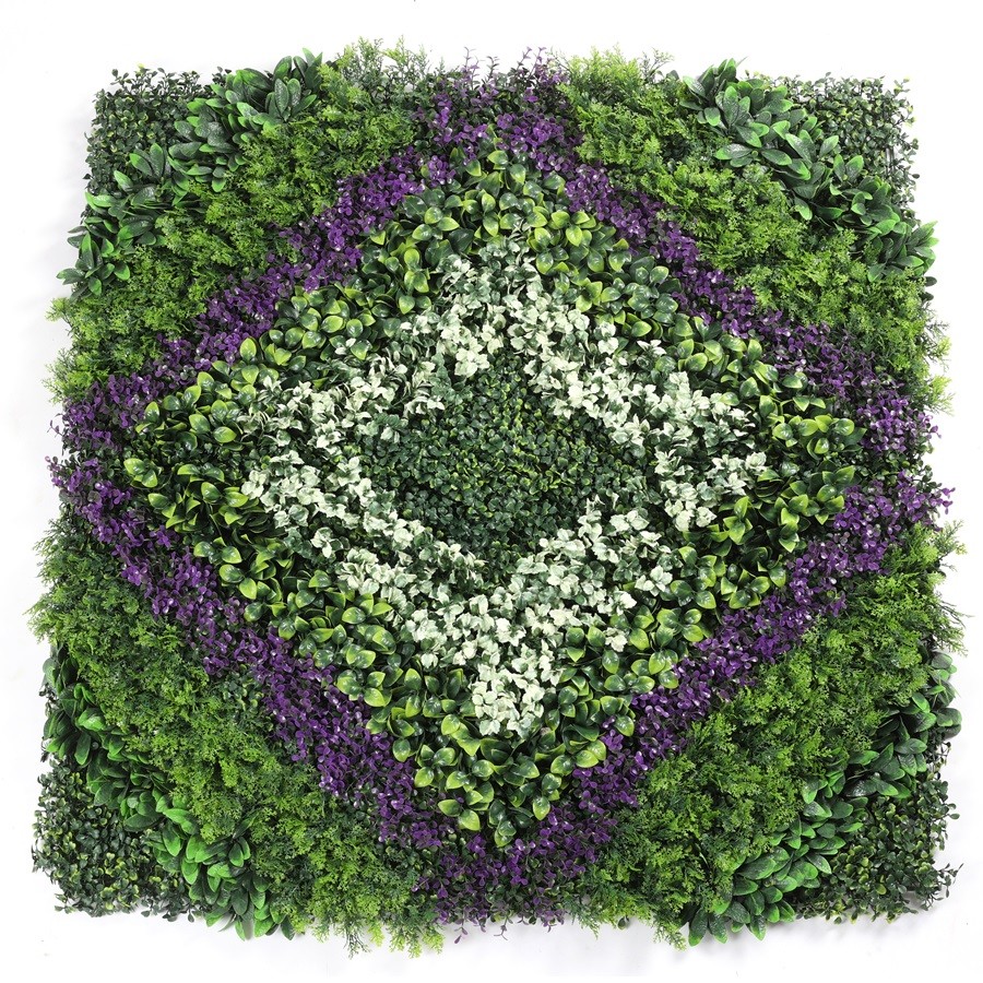 UV Protected Purple Rhombus Plant Wall Panels