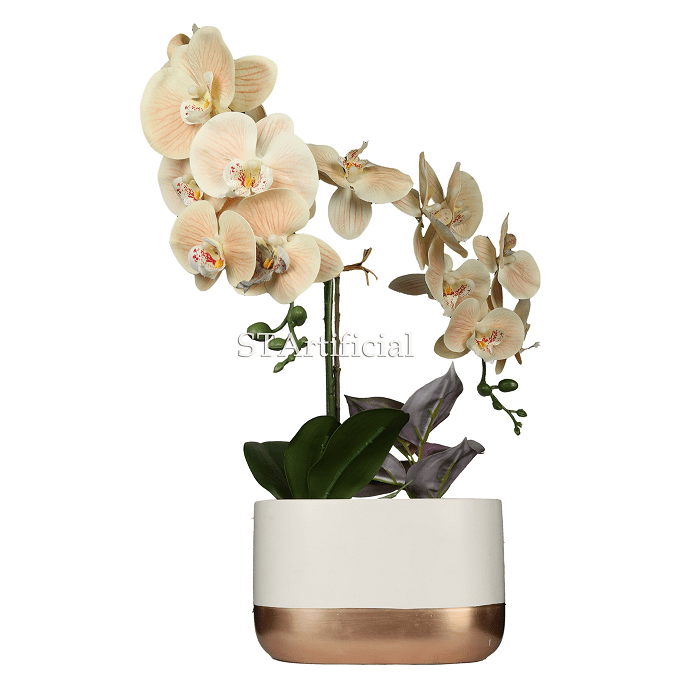 Artificial Yellow Phalaenopsis Orchid, 53 CM