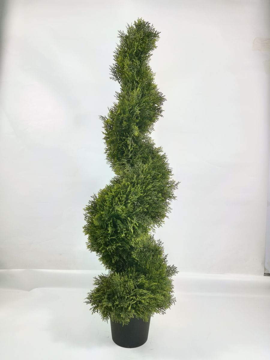 Spiral Topiary Artificial Cypress, 90, 120, 150, 180 CM Spiral Topiary Artificial Cypress, 90, 120, 150, 180 CM