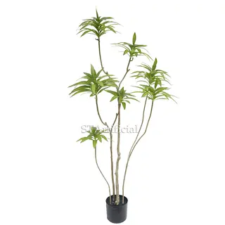Artificial Lily Bamboo with Flowerpot, 120 CM