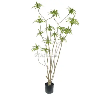 Emulational Lily Bamboo with Flowerpot, 210 CM