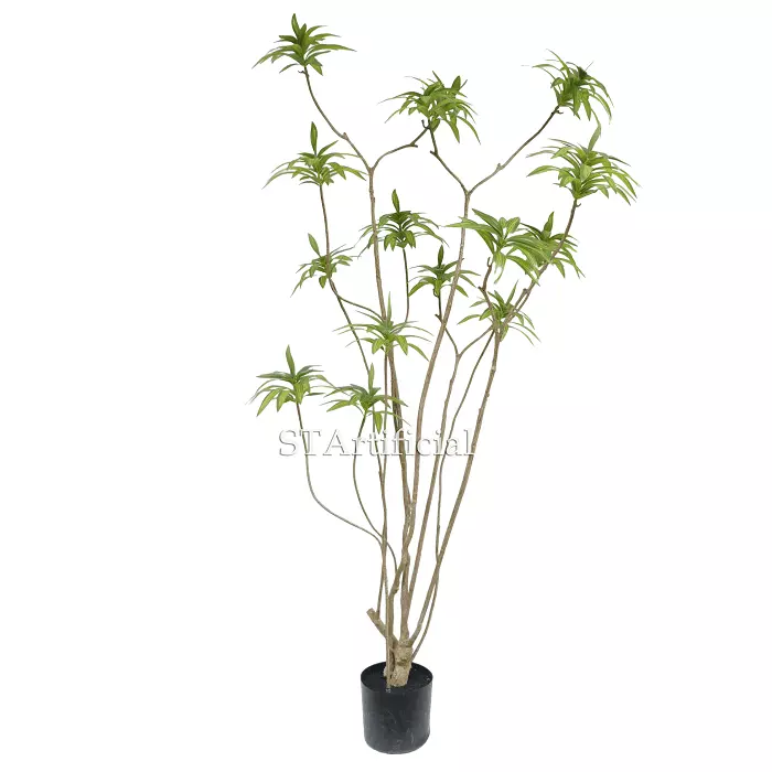 Emulational Lily Bamboo with Flowerpot, 210 CM