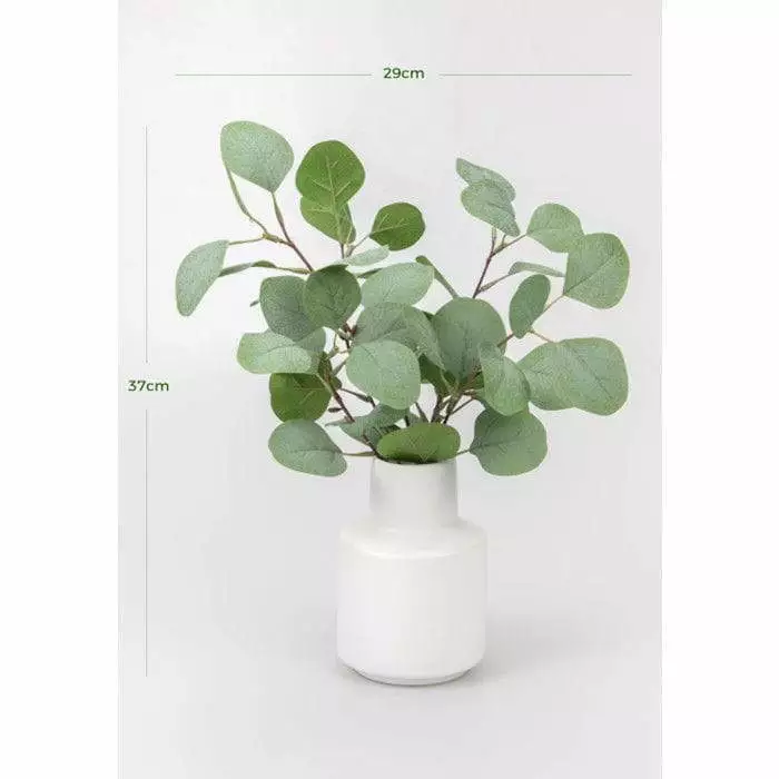 Potted Artificial Eucalyptus Leaf, 37 CM