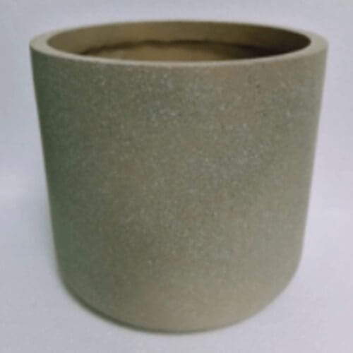 Cylindrical Brown Ceramic Flower Tree Pot, Gardening Pot